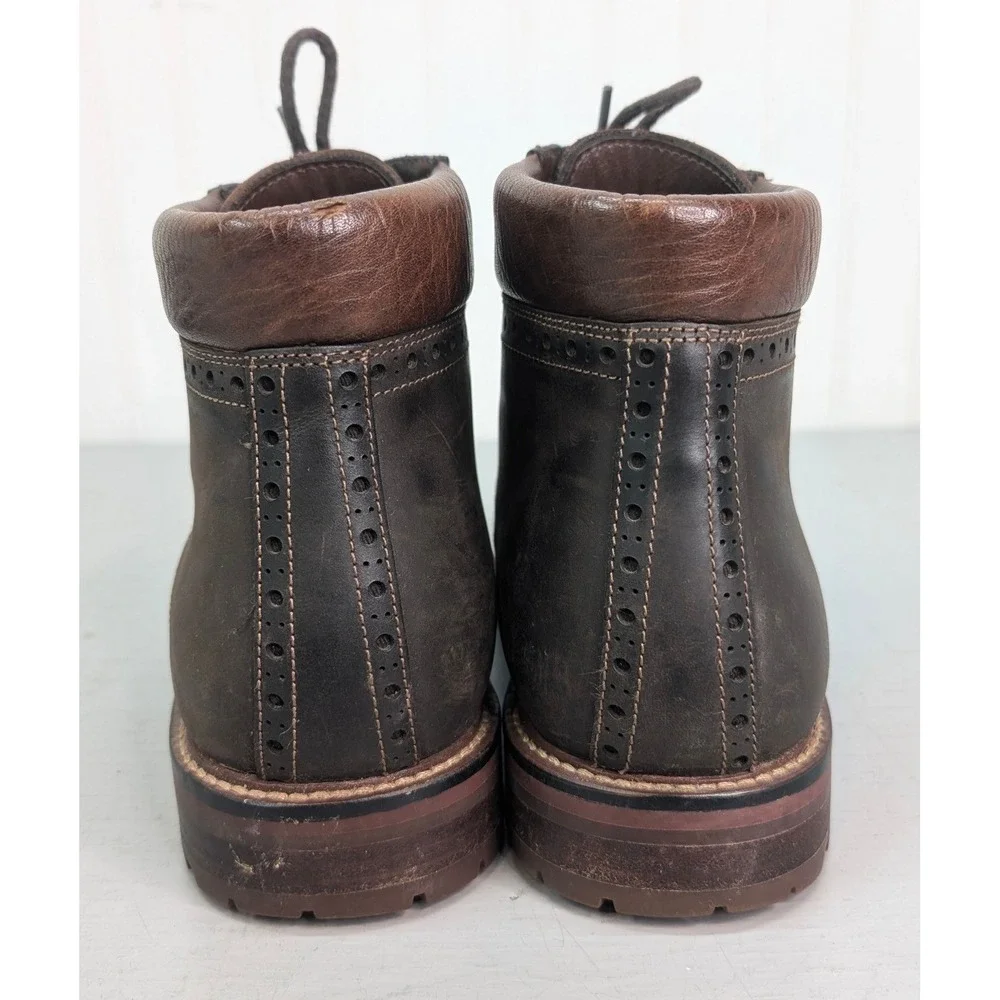 Warfield & Grand Presidio Brown Leather Cap Toe Dress Boots Mens Size 8.5 113806